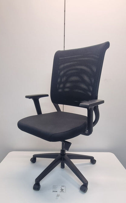 SEDUS Netwin NW100 Exec Swivel Chair-Adjustable Height+Arms-Mesh Back-Lumbar Pad