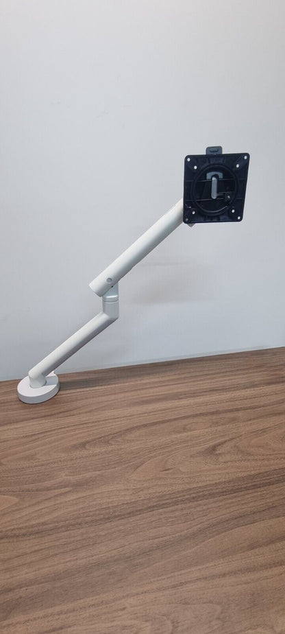 Bosson Saunders Flo Monitor Arm With Desk Clamp Finished In White New