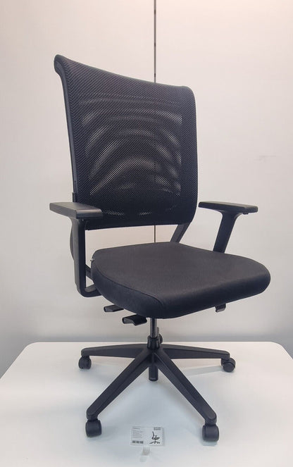 SEDUS Netwin NW100 Exec Swivel Chair-Adjustable Height+Arms-Mesh Back-Lumbar Pad